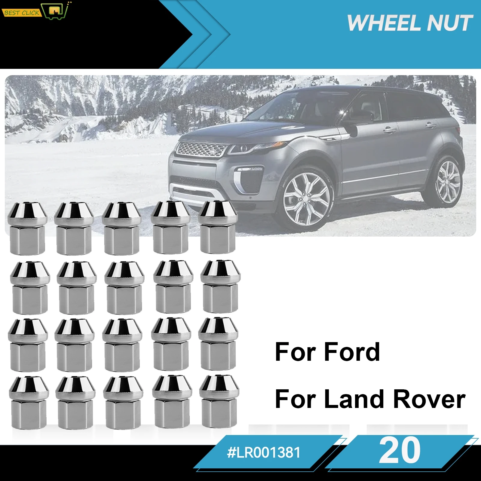 

20X для Land Rover Discovery Sport Freelander Range Rover Evoque Velar автомобильные колеса гайки сплав OE # LR001381 Автозамена