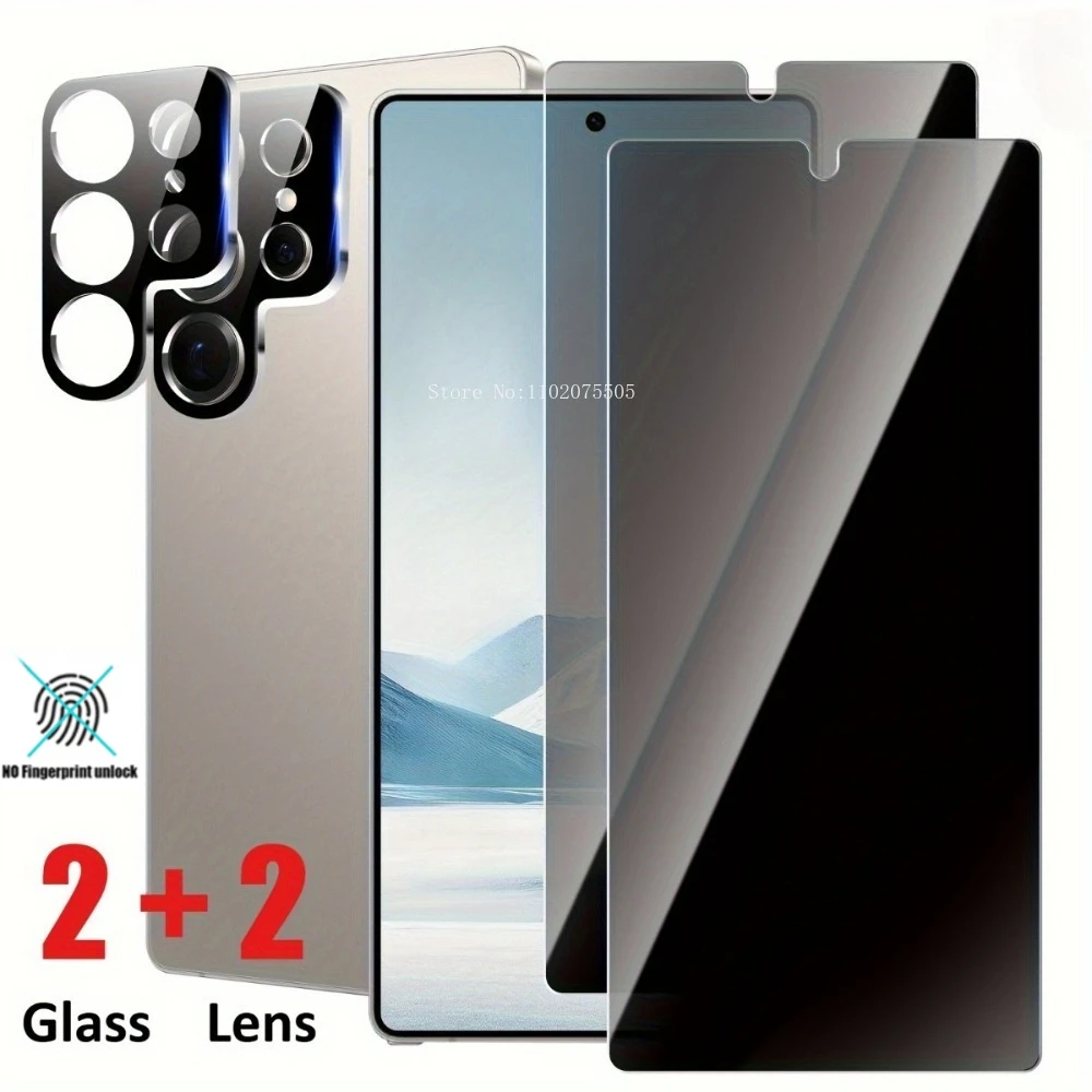 

2 шт. Защитная пленка для экрана + 2 шт. Набор защитных пленки для камеры для Samsung galaxy S22 S22+ S23 S23+ S24 S24+ S24U S25 S25+ S25U S25Edge