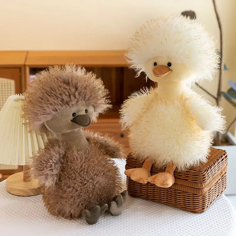 

Cute Long Haired Duck Fluffy Duck Stuffed Toy Doll Gift For Girlfriend Valentine s Day Birthday Present