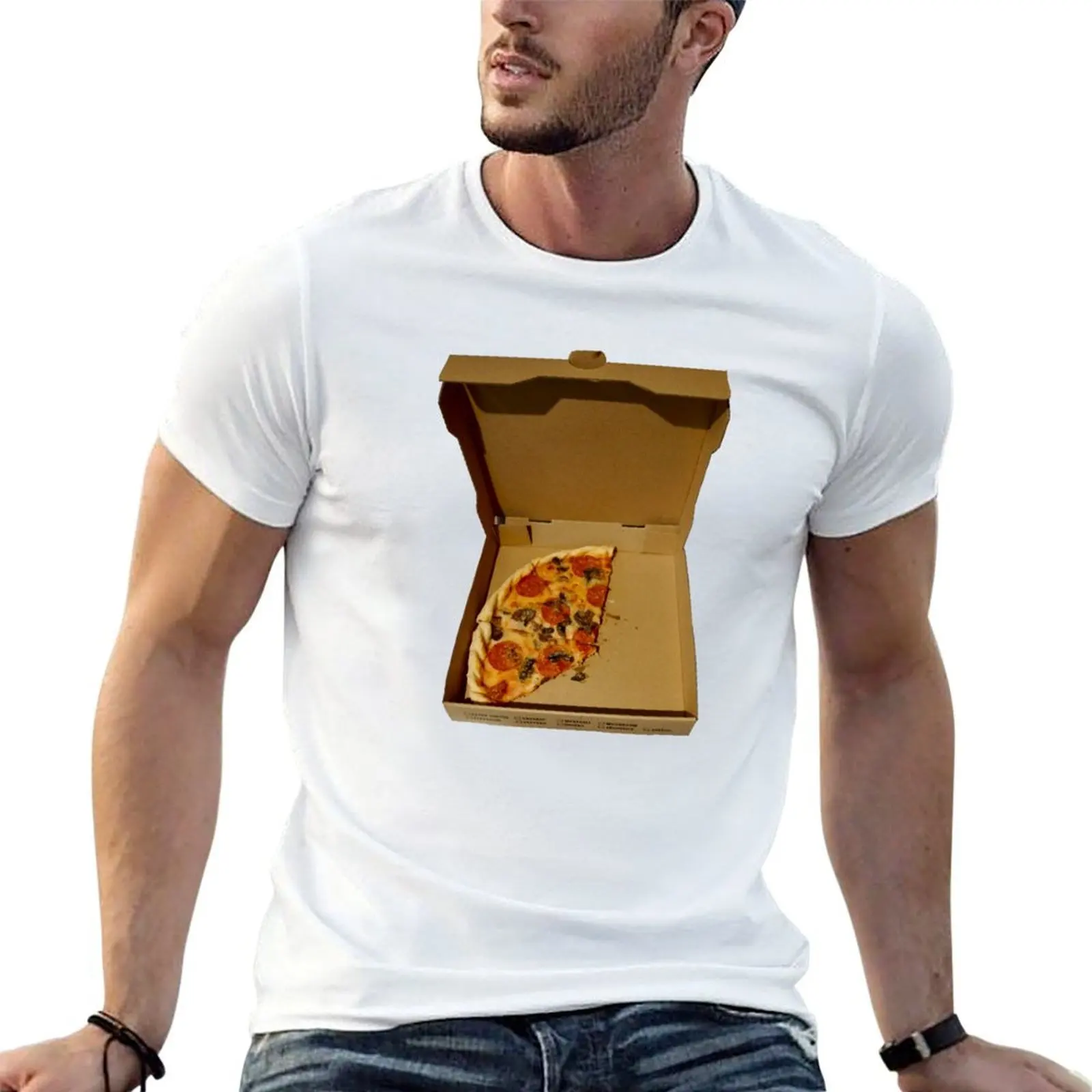 

The Remains of the Pizza T-Shirt t shirts for man pack white man t shirt heavy cotton t shirts for man cotton funny T-Shirt