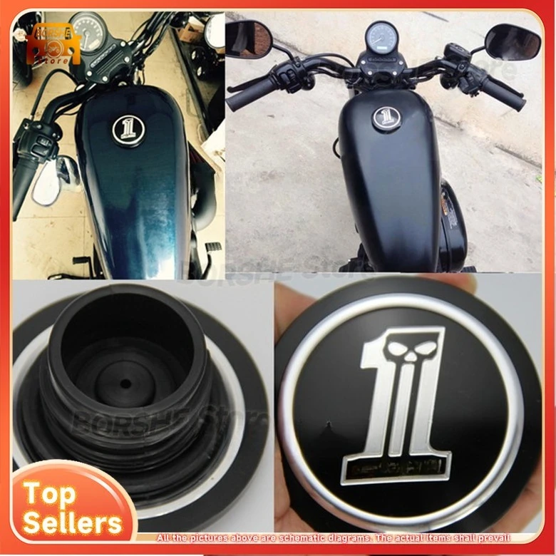 

2026 Suitable for Harley XL883 XL120 Dyna CNC Motorcycle Modification Skull Style Fuel Tank Cap Accessory