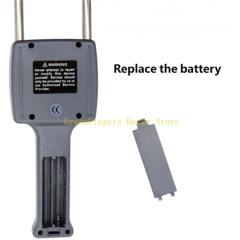 F68D Stored Feed Moisture Meter with Twin Prongs and Screen Readout for Barn Storage Review, Farm Rounds, Receiving Use, and