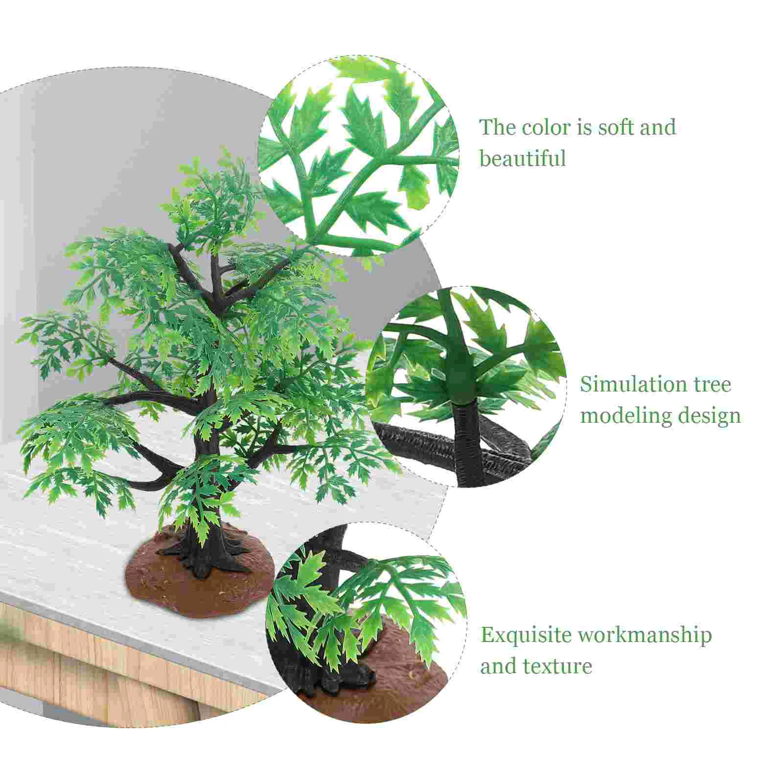 Spring Maple Model Decorations Sand Table Adornment Office Artificial Plants Indoor