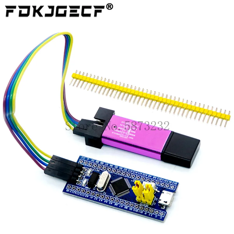 STM32F103C8T6 ARM STM32 Minimalny moduł płytki rozwojowej systemu + programator pobierania symulatora ST-Link V2 Mini STM8
