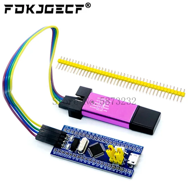 STM32F103C8T6 ARM STM32 Minimalny moduł płytki rozwojowej systemu + programator pobierania symulatora ST-Link V2 Mini STM8