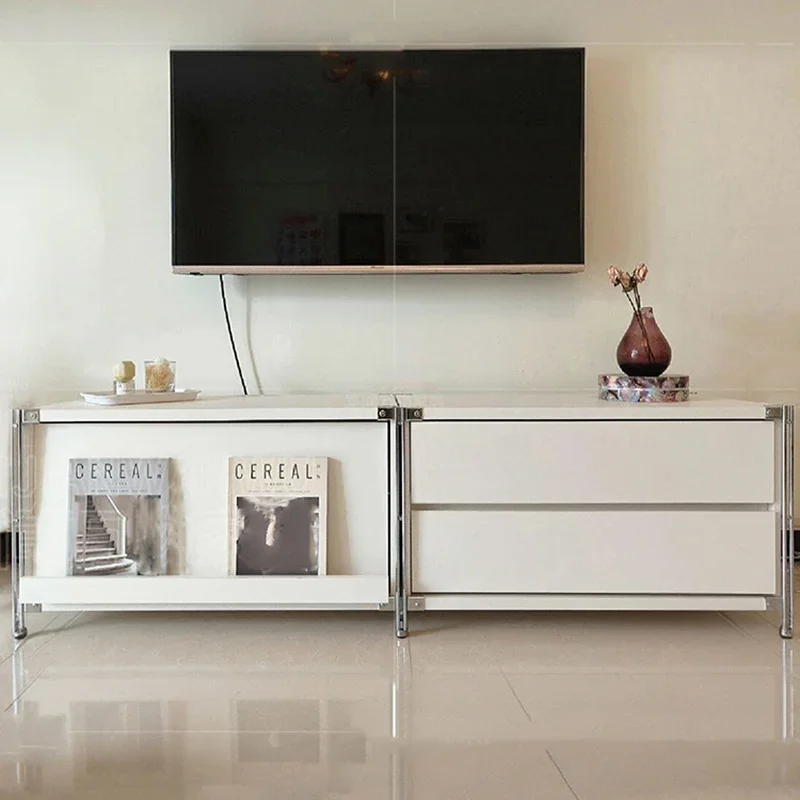 Muebles de TV Blancos Combinados, Mueble de Almacenamiento para Sala de Estar, Muebles de TV de Madera para Cocina, Muebles para el Hogar, Accesorios para Muebles