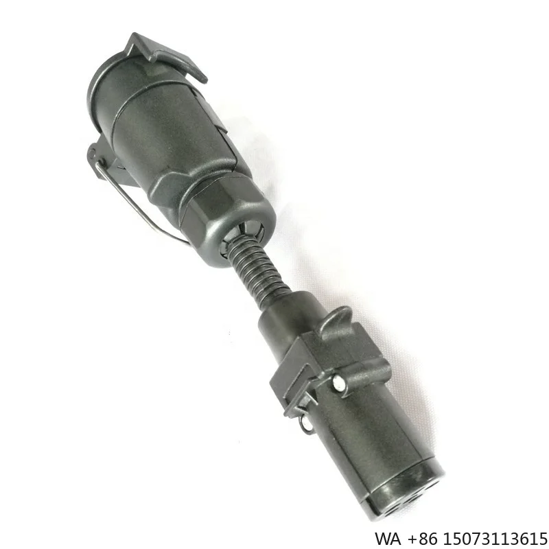 6-Pin Small Round to 7-Pin Large Round Trailer Connector Australian Style
