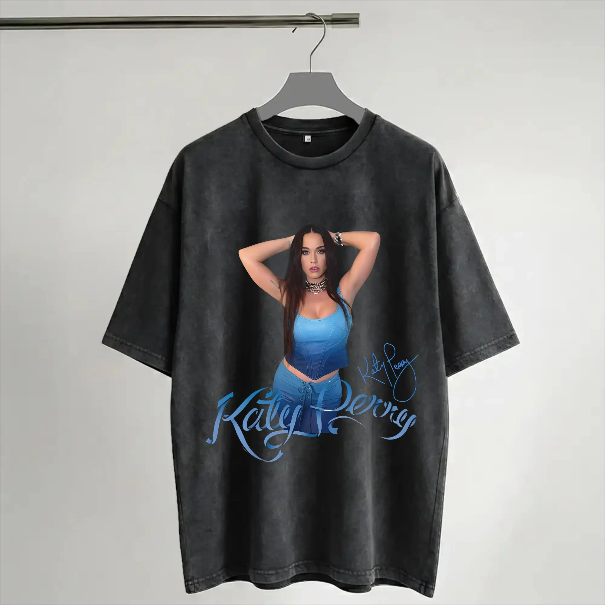 2026 Katys Perrys Tour Washed T Shirt Streetwear Hip Hop Fashion T-Shirt  Tees Tops for Men Women Short Sleeve Streetwear