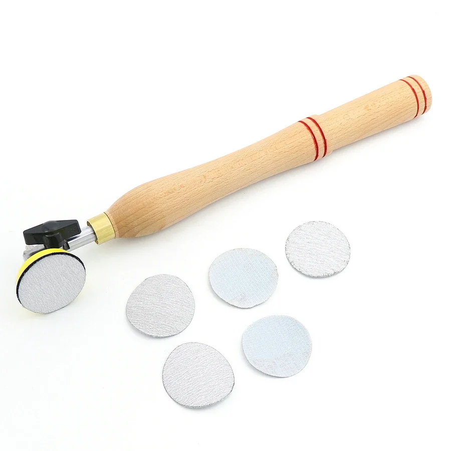 Wood Bowl Sander with Sanding Disc for Lathe Turning Tool Woodworking Polishing