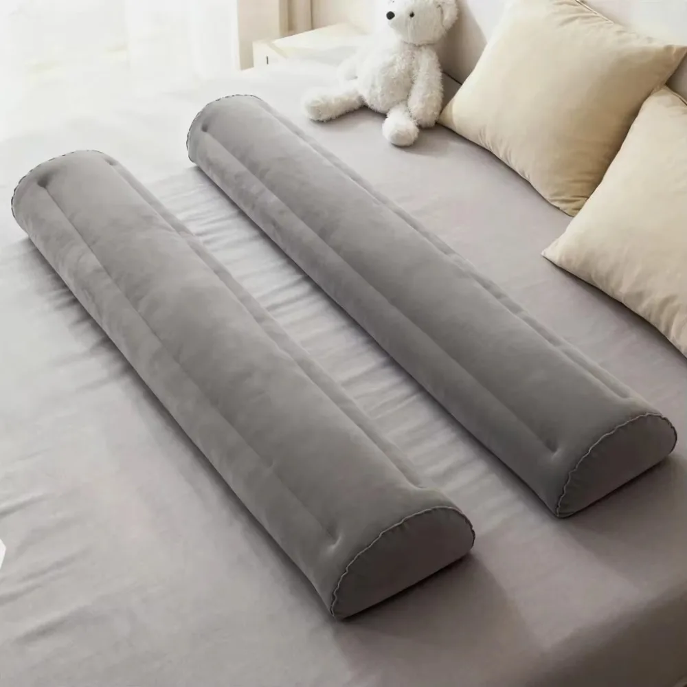 Inflatable Travel Bed Rail Anti Fall Folding Bed Guardrail Anti-Slip PVC Baby Bed Fence Suitable for Foldable, Single, Double