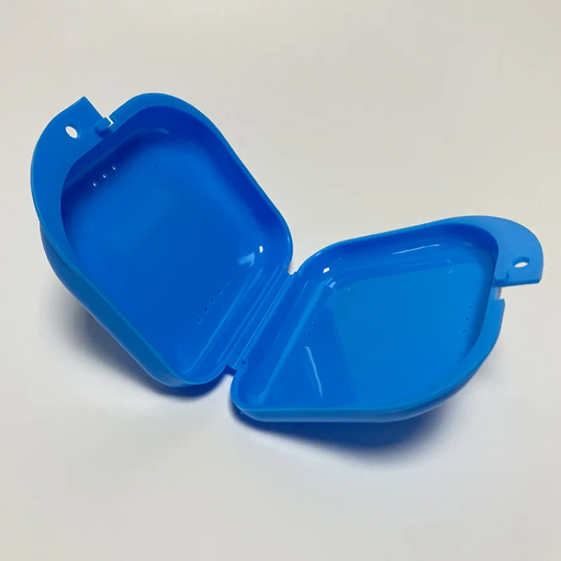 Denture Tray Box Dental Orthodontic Retainer Box Case Plastic Teeth Container Denture Box False Teeth Protective Case