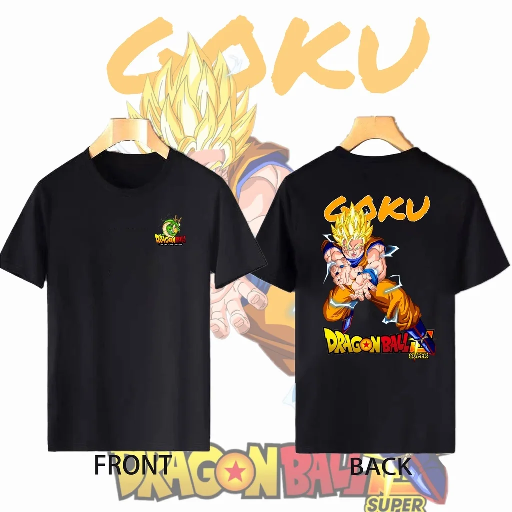 

Мужская футболка с принтом Dragon Ball Super Goku Super Saiyan, 100% хлопок, оверсайз, дышащая, повседневная, с коротким рукавом, лето 2026