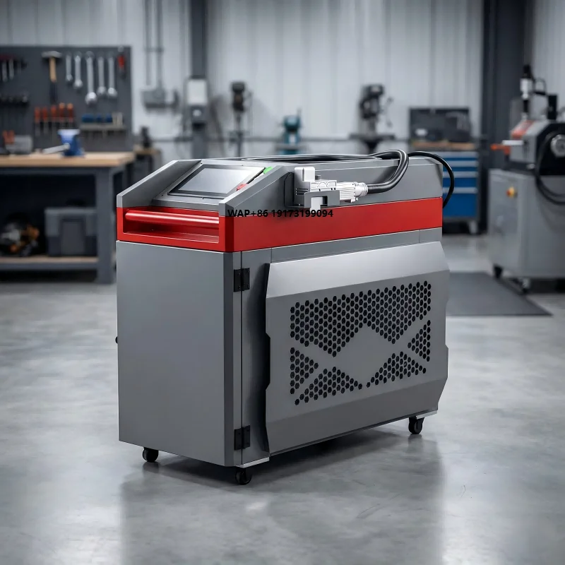 

1500W Continuous Fiber Cleaning Machine Industrial Metal Rust Paint Graffiti Removal HF