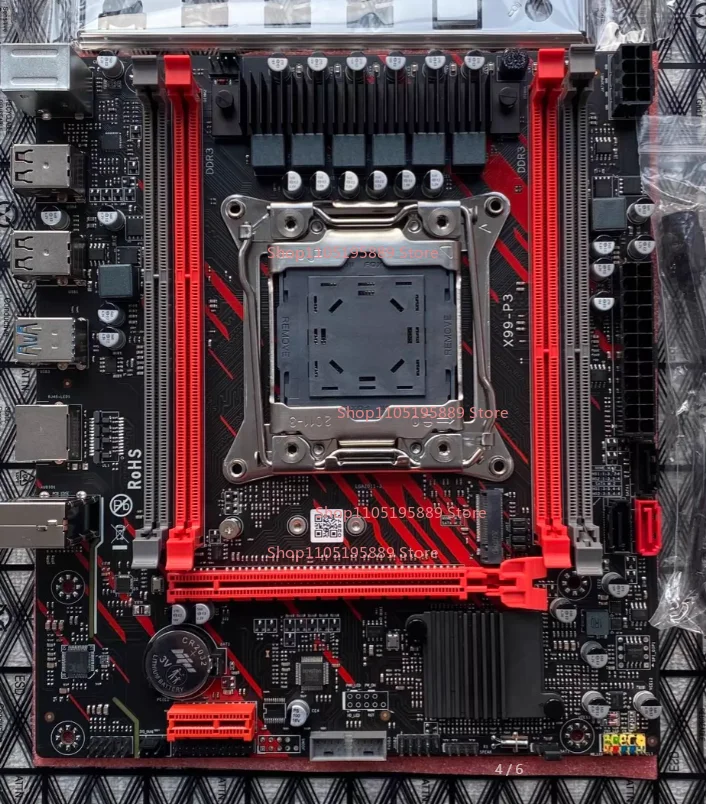 

Материнская плата Angxun X99-P3 V5.2 DDR3, новая настольная плата, оригинальный чип C612, двухканальная, четыре слота