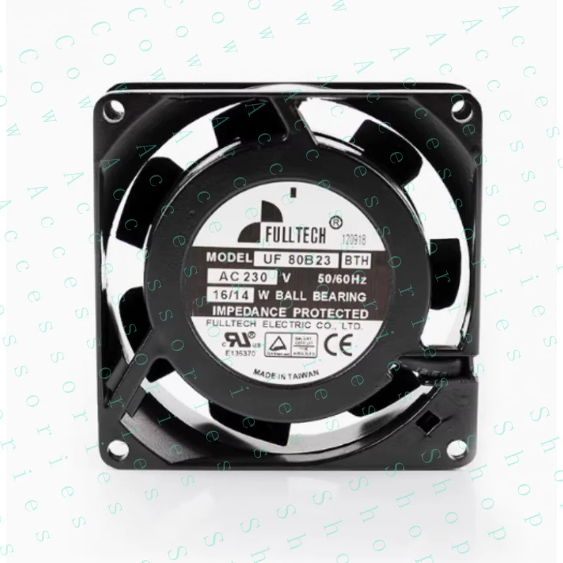 

Вентилятор осевой PP+ FOR FULLTECH UF-80B23 BTH, AC 230V, 16/14W, 80*80*25мм, для охлаждения корпусов