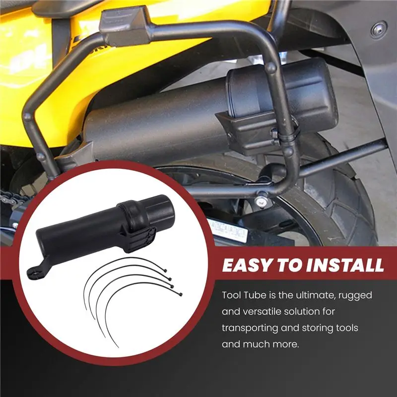 Picture 4: A54K-Motorcycle Accessories Waterproof Tool Tube Gloves Raincoat Storage Box Universal For Honda Kawasaki