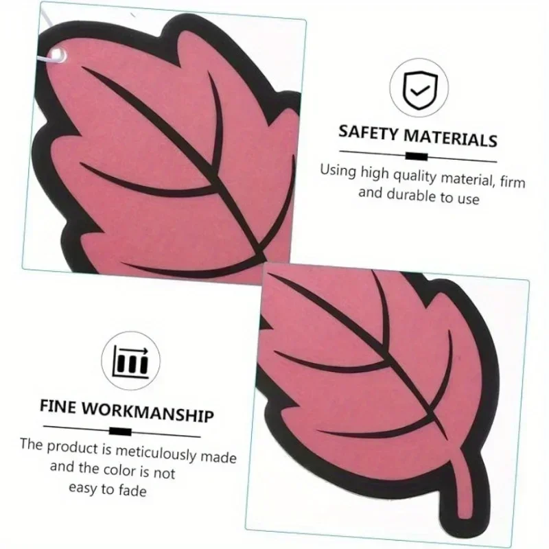 Family Pack Leaf Shape Car Air Freshener Natural Scented Tea Paper Auto Hanging Vanilla Perfume Fragrance Accessories Interior