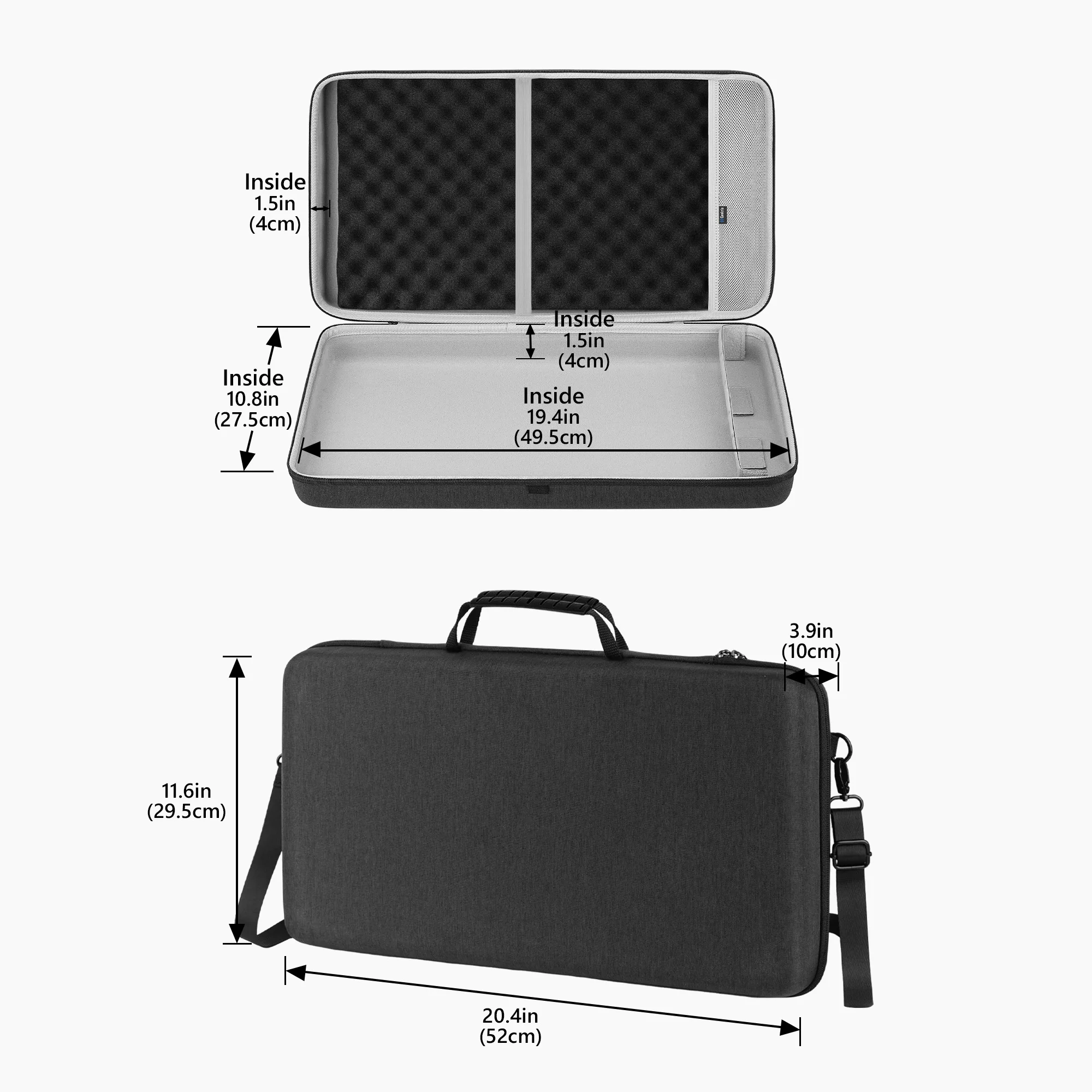 Geekria Audio Interface Carrying Case, Compatible with Akai