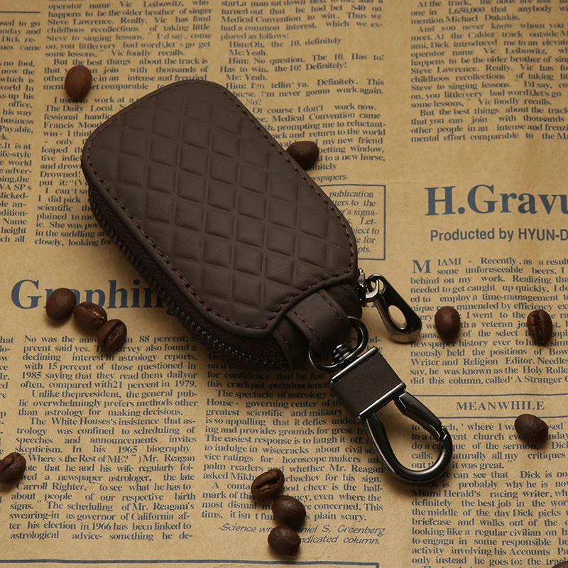 1Pcs Leather Key Holder Minimalist Keychain Case Wallet Key Storage Case Key Protector Large-capacity Multifunctional Key Pouch