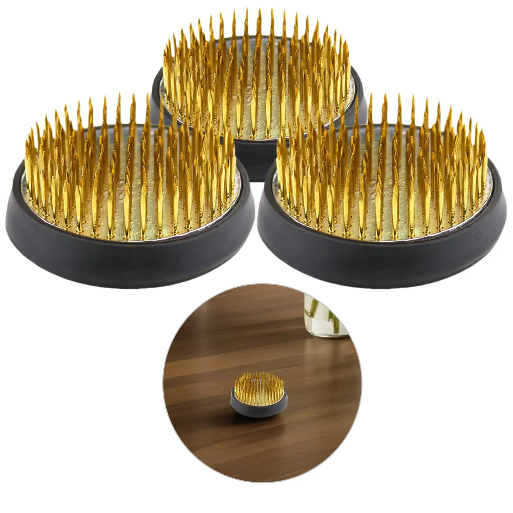 4Pcs Copper Needle Flower Frog Floral Pin Holder Sturdy Design for Accurate Positioning Japanese Arranging Tools