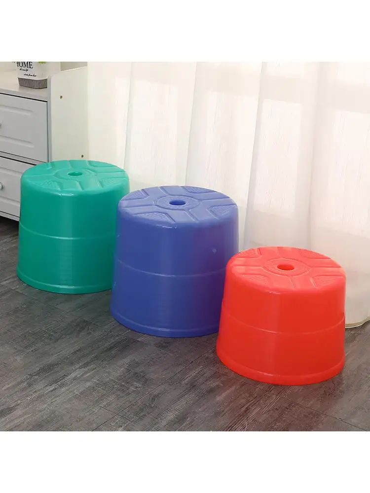 

Simple shoe changing stool PP home stool round stool children's stool thickened anti slip texture small stool home bathroom