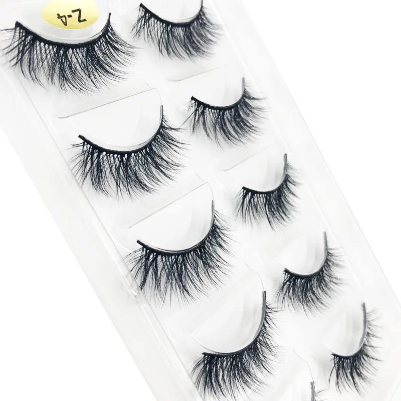 Z serise 5 Pairs/Tray 5D strong and durable black cotton steam fasle eyelash with personlized