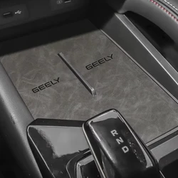 For Geely New Coolray 2024 2023 Restyling Car Styling Non-Slip Mat Door Groove Pad PU Leather Gate Slot Cup Cushion Accessories