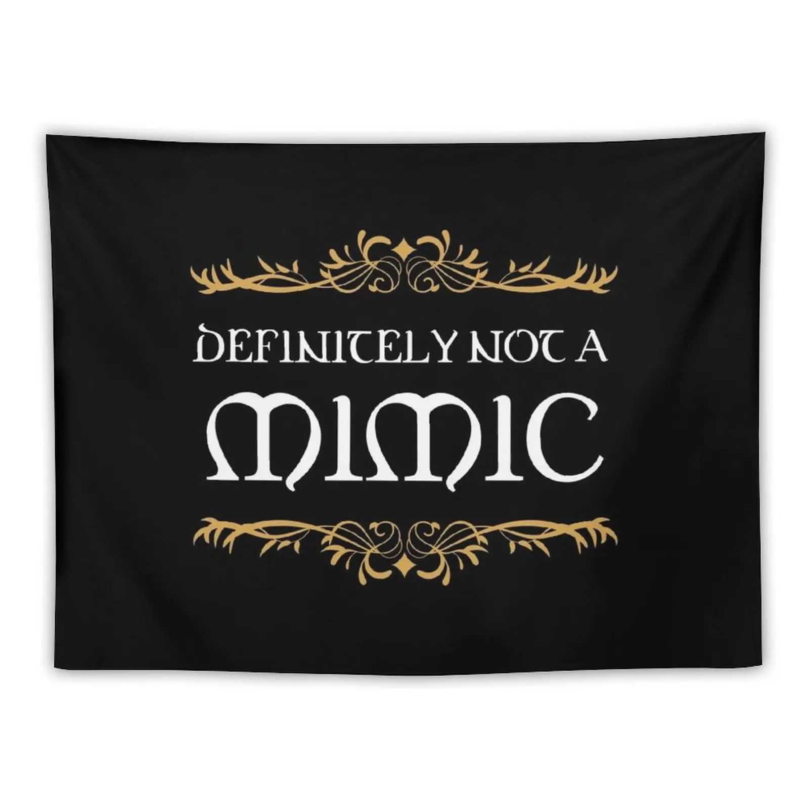 Definitely not a Mimic Tabletop RPG Addict Tapestry Custom Home Supplies Christmas Decoration Tapestry