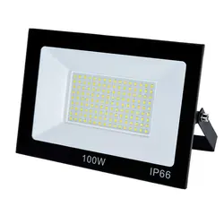 Reflector de AC182-265V para iluminación exterior, lámpara de inundación Led Ip66, impermeable, 6500K, 20W, 50W, 100W