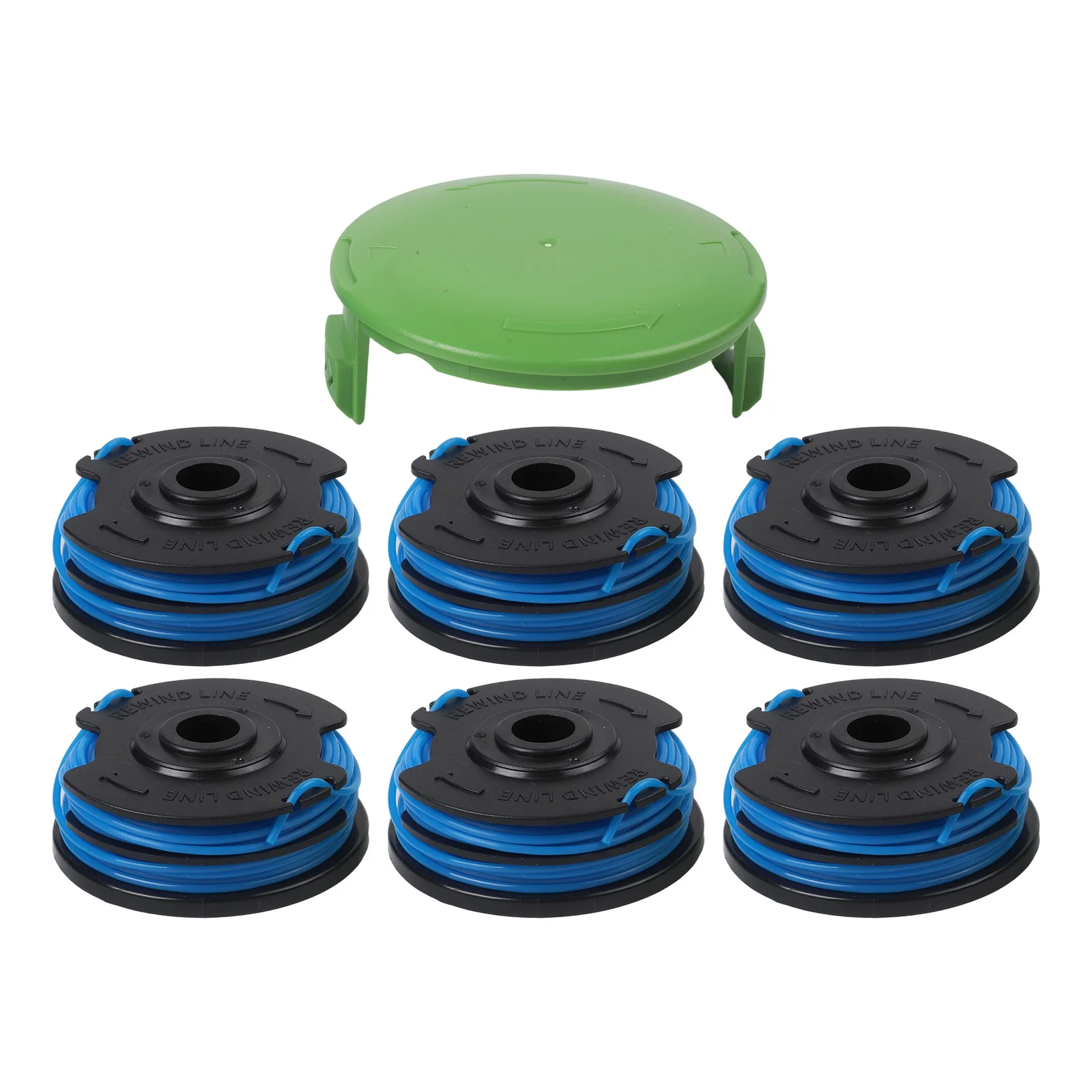 

Complete Spooling Solution for Greenworks 21212 21272 6pcs Replacement Spools and 1pc Cap for Smooth Lawn Care