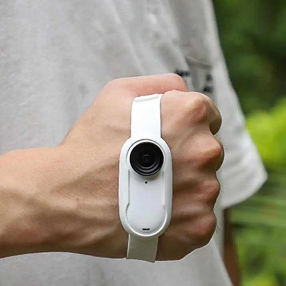 เคสซิลิโคนสําหรับกล้อง ตัวป้องกันกล้องป้องกันรอยขีดข่วน ตัวป้องกันกล้องซิลิโคน Insta360 Go3s พร้อมสายรัดป้องกันการสูญหายสําหรับ Ultimate