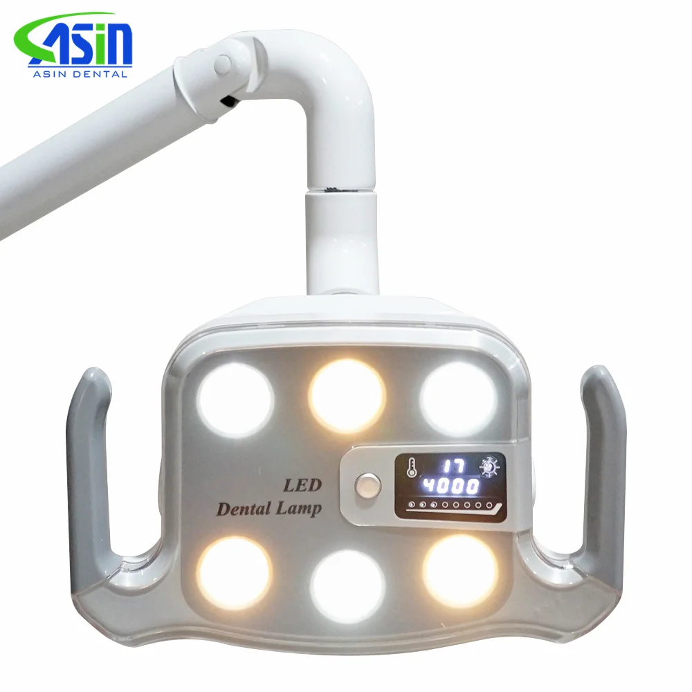 Dental Shadowless Induction Lamp 6 Bulds Two-Color Led Lamp Unit Operating Dental Oral Light For Dentistry Chair Accessories