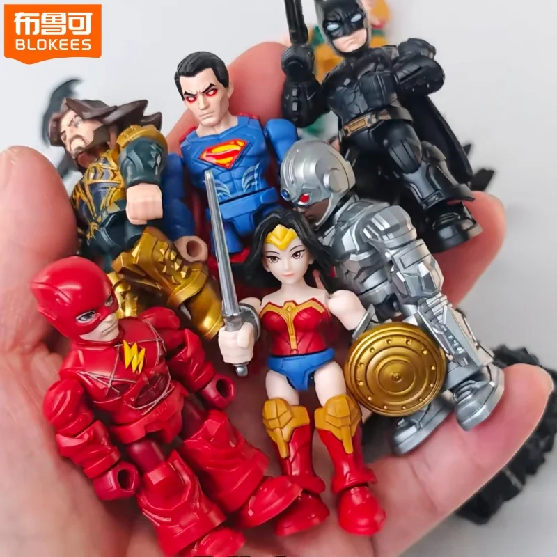 Blokees DC Series Defender Version Vol.2 Justice League Batman Superman Wonder Woman Action Figures Assembled Toys Blind Box
