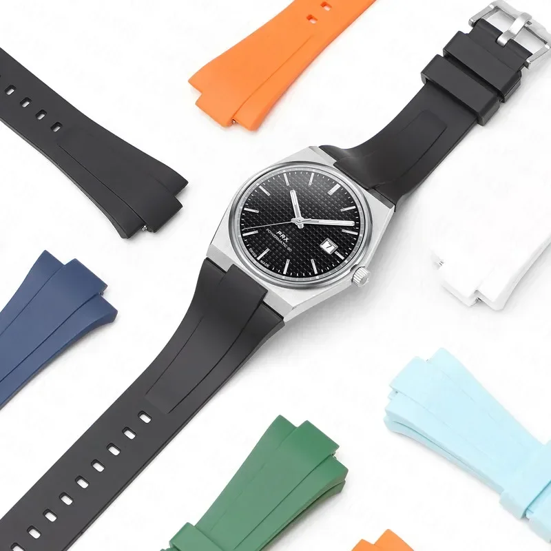 Cxdfor تيسو PRX SeriesT137.407/T137.410 سوبر لاعب الرجال النساء 35 40mmQuick الإصدار سيليكون المطاط حزام حزام (استيك) ساعة 11 مللي متر 12 مللي متر #3