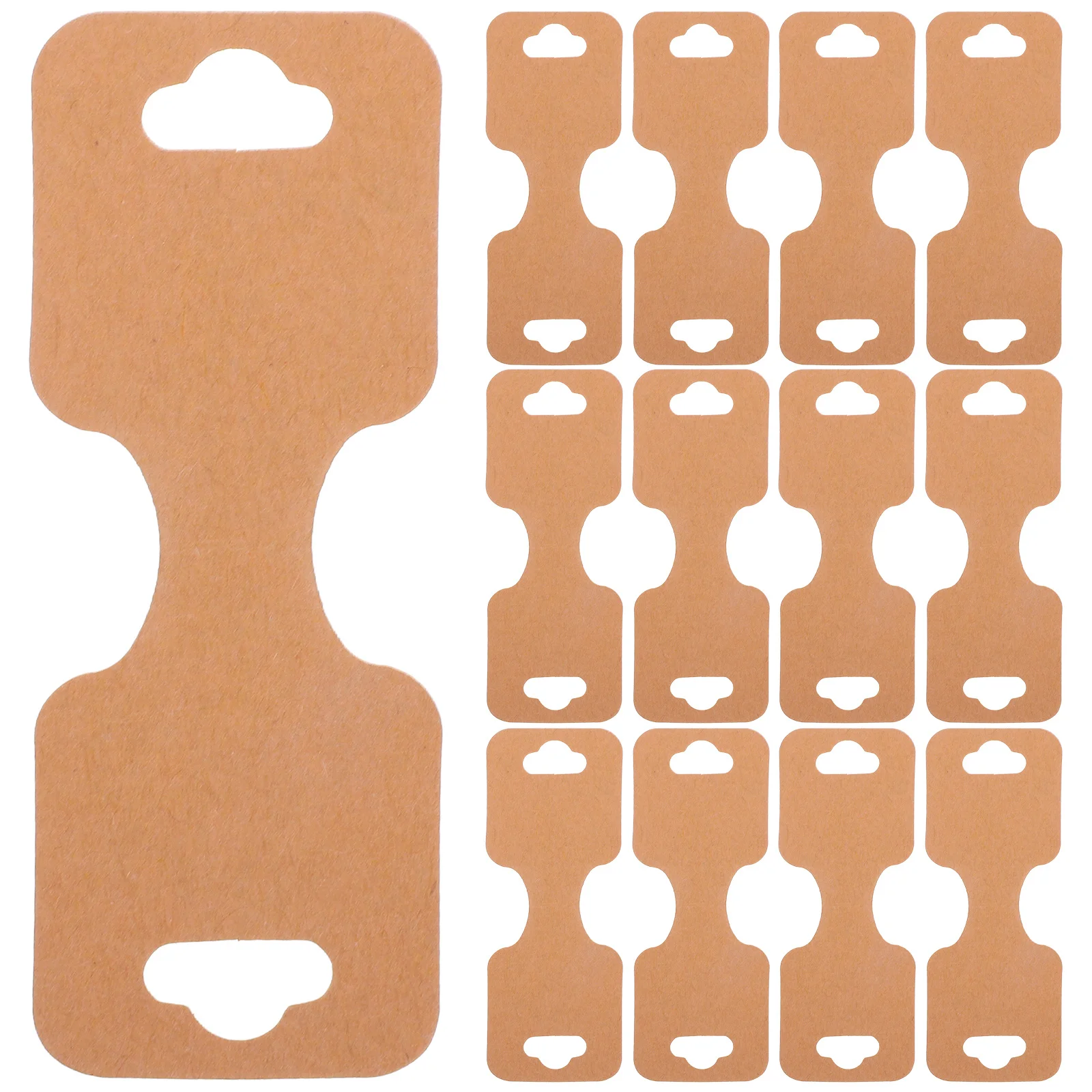 

100pcs Blank Foldable Cardstock For Jewelry Display Cards Necklace Bracelet Packaging Elegant Durable Space Saving Versatile Use