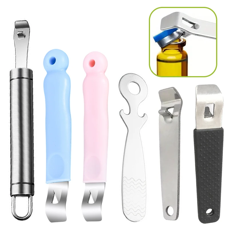 【Peace】1/3pcs Portable Stainless Steel Oral Liquid Bottle Opener Nurse Tool Ampule Bottle Opener For Medicine & Beer Bottles