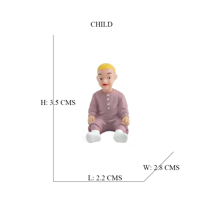 Nuovo modello di casa delle bambole simulazione figurine di persone famiglia Sandtable Playset Action Figures giocattolo adorabile educativo per il regalo dei bambini