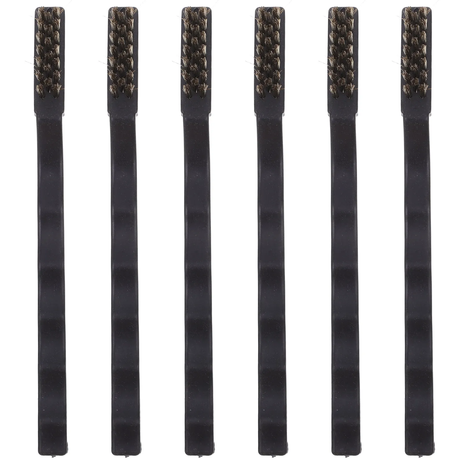 

6Pcs Mini Brass Wire Brush Set for 3D Printer Nozzle Welding Slag Rust Removal Curved Handle Scratch Cleaner Polishing