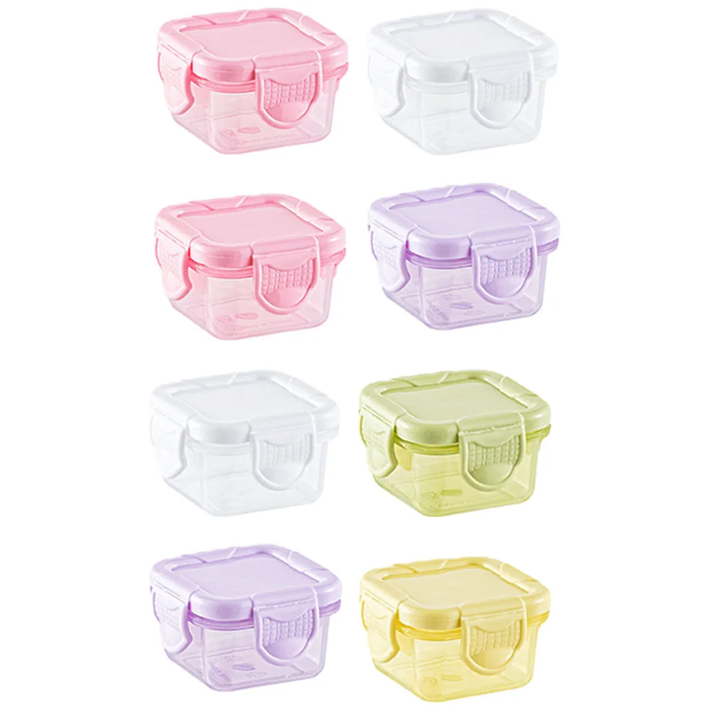 

8 Pcs Jam Packaging Box Dipping Bowls Sauce Cups Food Containers Soy Small Appetizer Dish with Lids Condiment