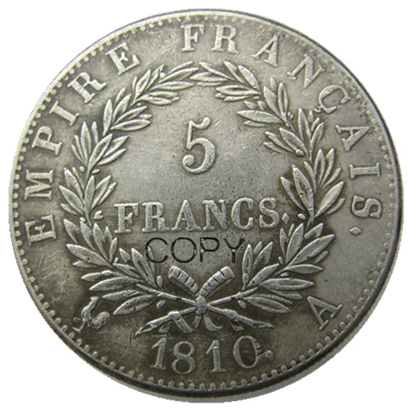 France 5 Francs 1810 10 Different Mintmarks for Choice Silver Plated Copy Coins