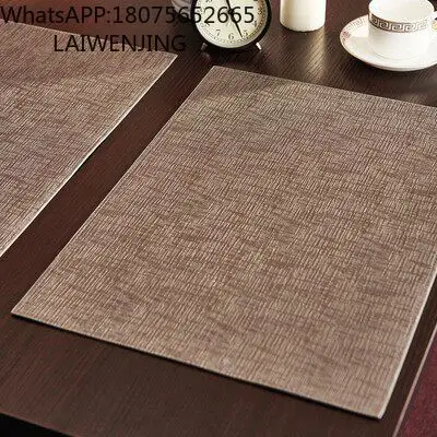Picture 3: Leather placemat high temperature oven mitts tableware western food mat dining table dining room insulation mat