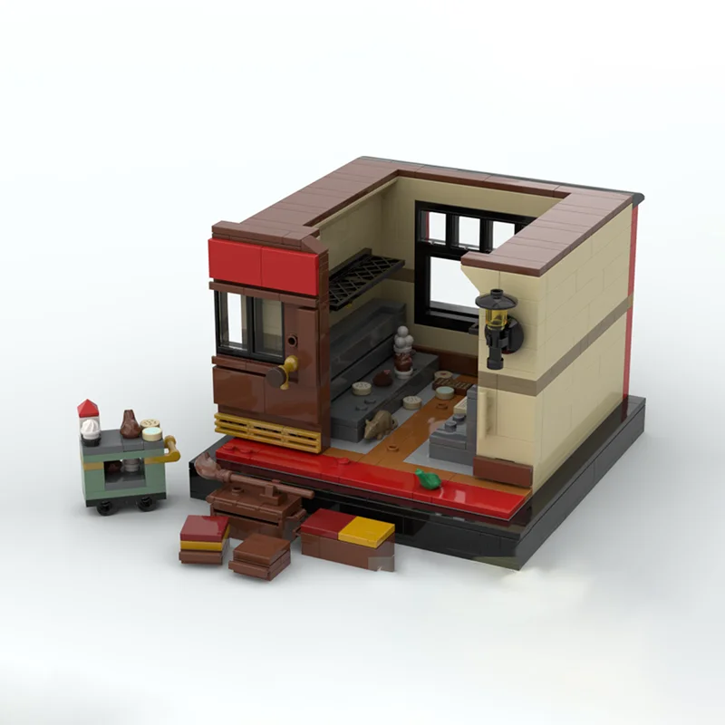نموذج الفيلم الشعبي Moc بنة المطبخ السحري وحدات بناء نموذج التكنولوجيا الطوب لتقوم بها بنفسك تجميع لعبة عطلة مجموعة الهدايا #2