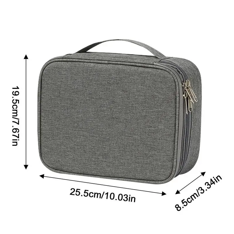 Electronics Organizer Travel Case Compact Waterproof Electronics Organizer Case Travel EssentialsCable Storage Case