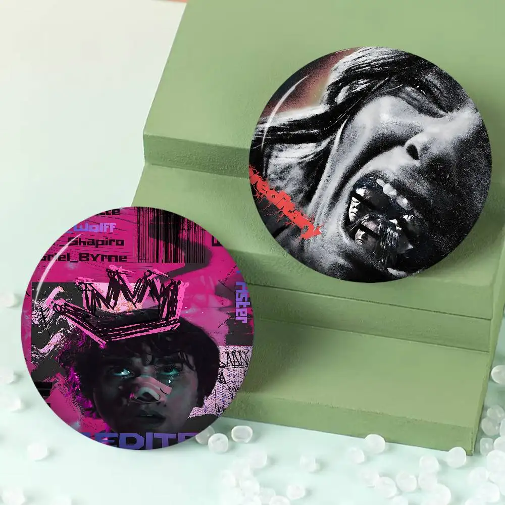 Classic Horror Movie Film Hereditary 58mm Handmade Brooch Cartoon Cosplay Badge on Backpack Jewelry Accessories Gifts