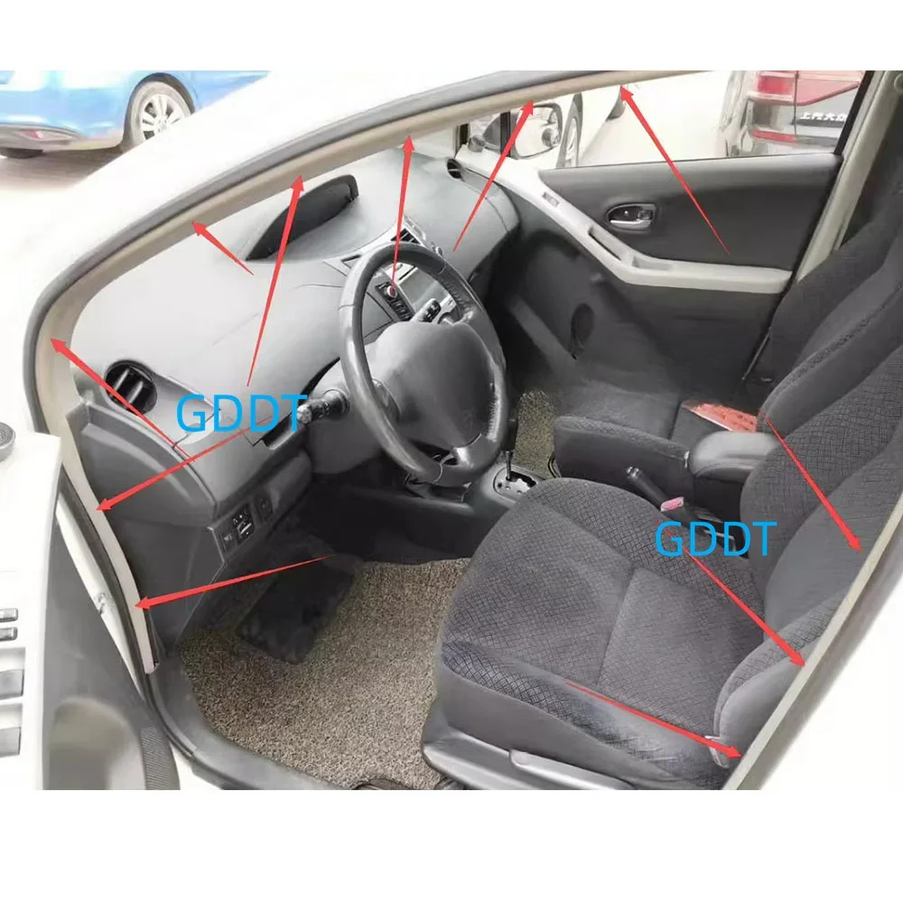 1 Pcs Grey or Beige Door Inner Rubber Seal for Toyota Yaris 2006-2012 No Clips Protector Weatherstrip Hatchback 62312-0D100-E0