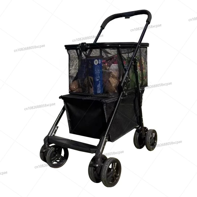 

Shopping Cart Home Shopping Foldable Detachable Trolley Can Be Used As A Basket Portable Trolley