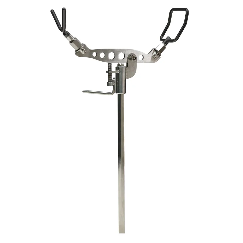 

New Stainless Steel All Metal Single Leg Fishing Rod Holder Multi-Angle Adjustment Rock Fishing Tackle