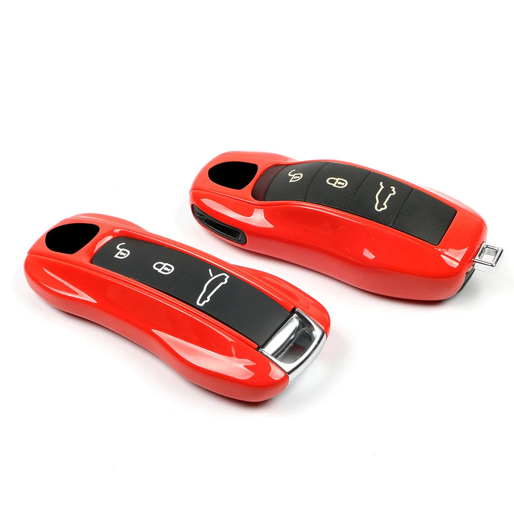 

Suitable for Porsche Key Shell Cayenne Macan Paramela 718/911 Key Replacement Shell Lava Orange