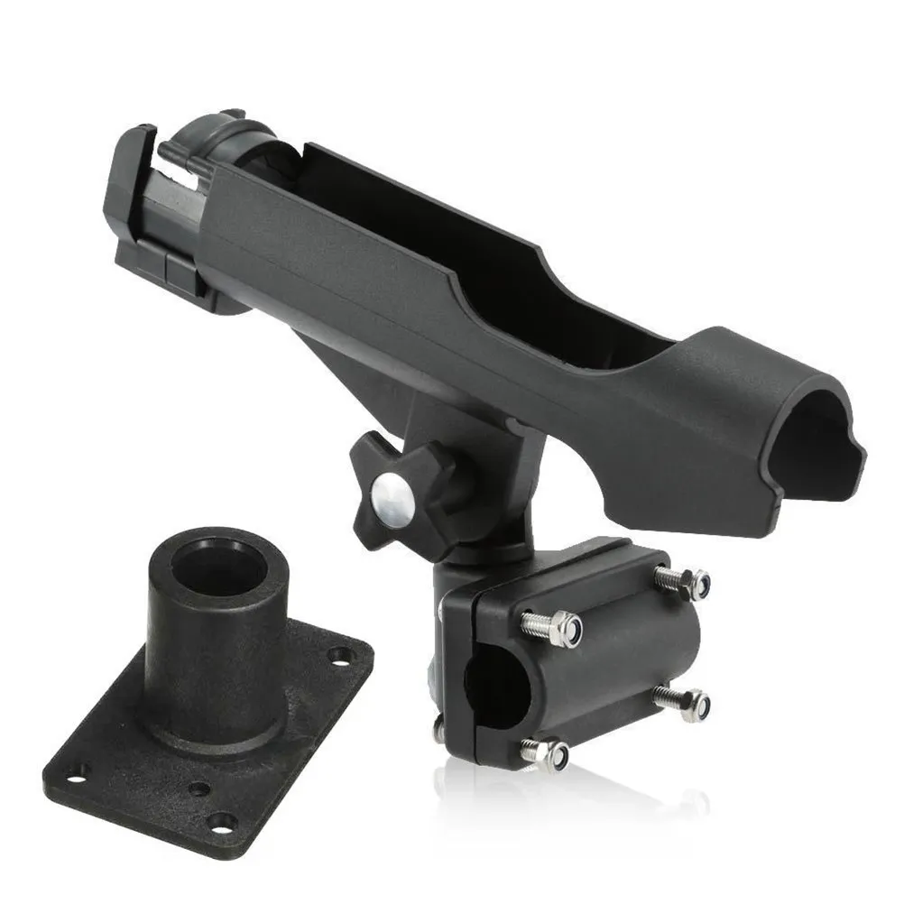 

4Pcs Fishing Rod Holder Nylon Rotatable Bracket Stainless Screws for Boat Kayaking Yacht Fishing Accessory Tool