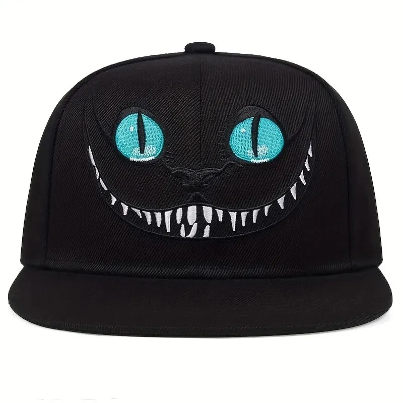 Unisex Cartoon Cat Embroidery Hip-hop Hats Spring Autumn Outdoor Adjustable Casual Baseball Caps Sunscreen Hat